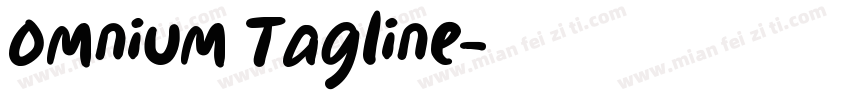 Omnium Tagline字体转换